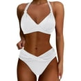 thumbnail image 1 of KONDYS Women Two Piece Bathing Suits Push Up Bikini Set Swimsuit Vintage Swimwear Stylish Breathable Women's Beachwear, 1 of 5