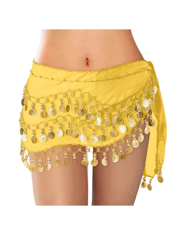 Women's Belly Dance Scarf Wrap Skirt Waistband Flowy Bohemian Gypsy Skirt For Performances And Parties Beautiful Stylish Women's Skirt