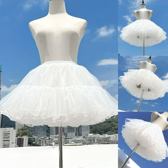 KONDYS Women's Carnival Tulle Skirt 50s Tutu Skirt Short Ballet Underskirt Petticoat Tutu Carnival Women's Tutu For Carnival Party Comfortable Casual Women's Skirt