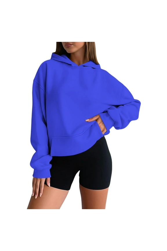 Women's Casual Hooded Sweatshirt Soft Comfortable Pullover Fleece Hoodie For Everyday Wear Basic Loungewear Lightweight Versatile Stylish Cozy Women's Sweatshirt