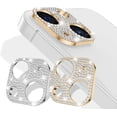 thumbnail image 1 of KONEE Camera Lens Protector Compatible with iphone 14 /14 Plus, Anti Scratch Bling Glitter 3D Lens Protection Decor Sticker Lens Protector Cover for iphone 14 / iphone 14 Plus - Silver + Rose Gold, 1 of 6