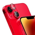 thumbnail image 1 of KONEE Camera Lens Protector Compatible with iphone 14 /14 Plus, Anti Scratch Tempered Glass Camera Screen Protector, Bling Individual Lens Cover for iPhone 14 / iPhone 14 Plus - Red Glitter, 1 of 7
