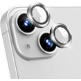 thumbnail image 1 of KONEE Camera Lens Protector Compatible with iphone 14/ 14 Plus, Anti Scratch Tempered Glass Camera Screen Protector, Individual Lens Cover for iPhone 14 / iPhone 14 Plus - Silver, 1 of 7