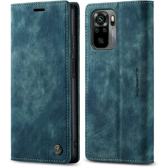 KONEE Case Compatible with Samsung Galaxy A52 5G/ A52 4G/ A52s 5G PU Leather Wallet with Card Slots Retro Luxury Shockproof Protective Case Cover for Samsung Galaxy A52 5G/ A52 4G/ A52s - Blue