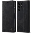 thumbnail image 1 of KONEE Phone Case Compatible with Samsung Galaxy S22 Ultra 5G,Leather Case PU Leather Flip Phone Case with [Card Slot] [Stand Function], Foldable Phone Case for Samsung Galaxy S22 Ultra 5G Case,Black, 1 of 7