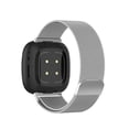 thumbnail image 1 of KONEE Stainless Steel Band Compatible with Fitbit Versa 3, Fitbit Sense Strap Magnetic Closure Metal Mesh Bracelet Adjustable Replacement Wristband for Fitbit Versa 3, Fitbit Sense - Silver, 1 of 8