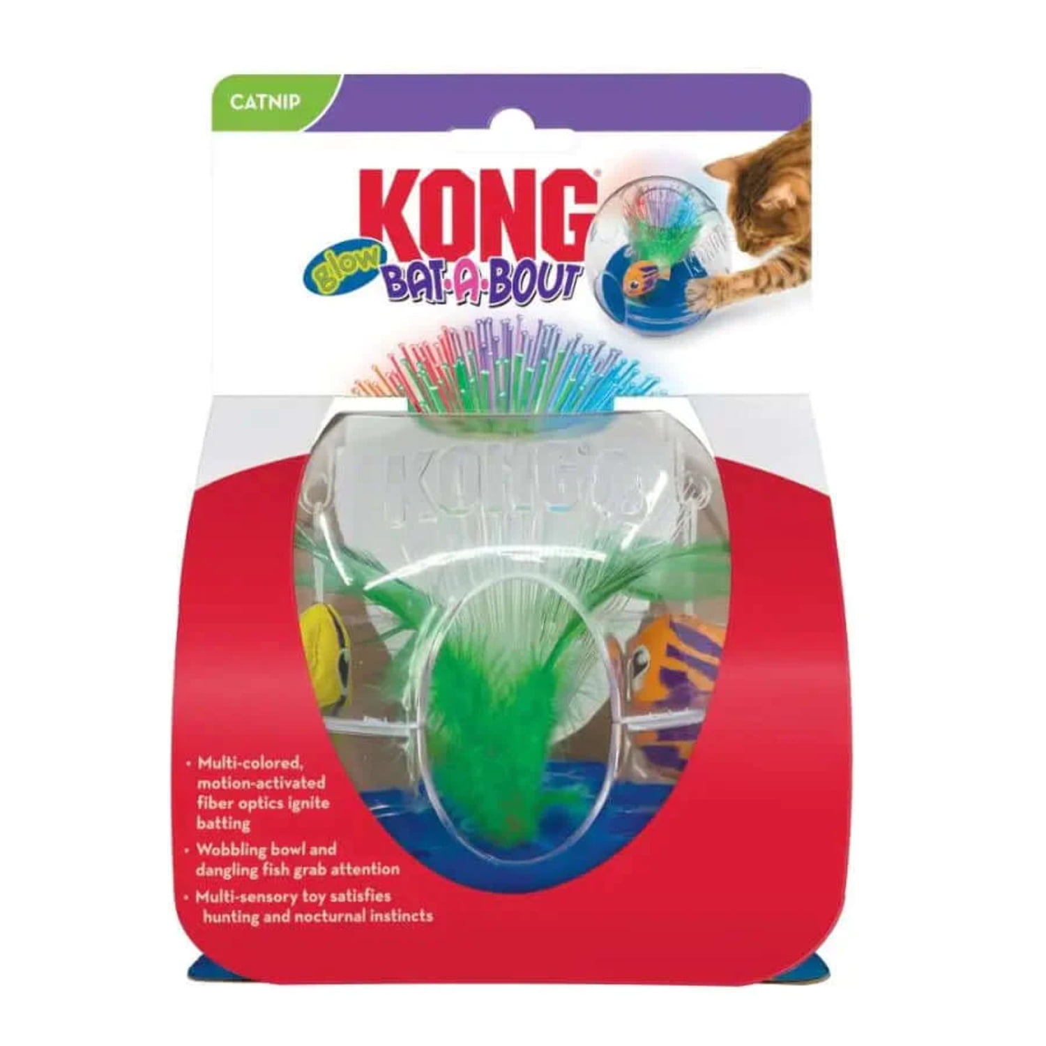 KONG BatABout Glow Aquarium Cat Toy
