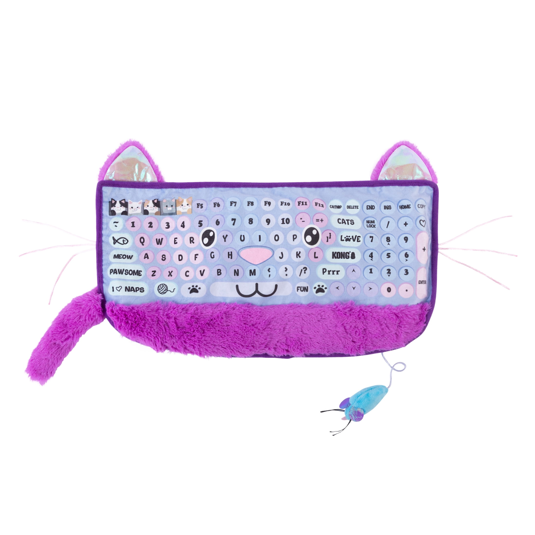 KONG® Comfort Heatable Keyboard Play Mat for Cats, with Premium North American Catnip