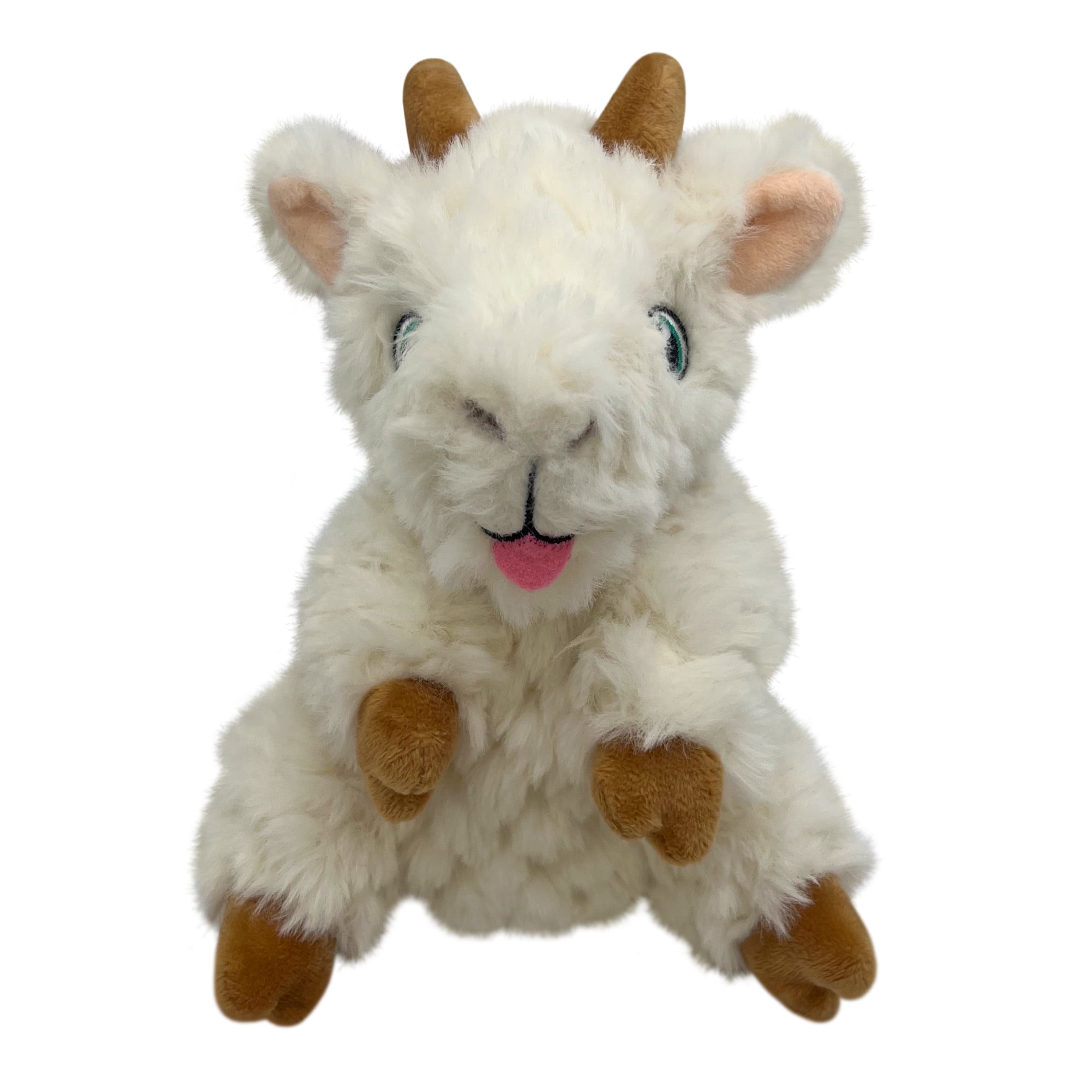 KONG® Comfort Tykes Fluffy Dog Toy, Removable Squeaker, Goat, Small