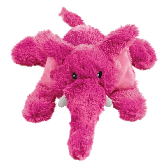 KONG® Cozie™ Plush Dog Toy with Squeaker, Elmer the Elephant, Medium