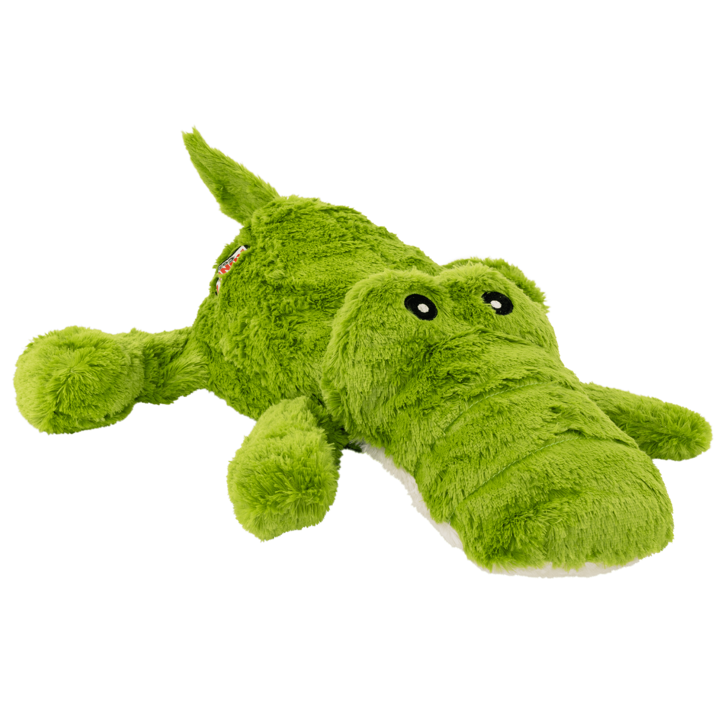KONG® Cozie™ Plush Dog Toy with Squeaker, Ali the Alligator, Jumbo Extra Large