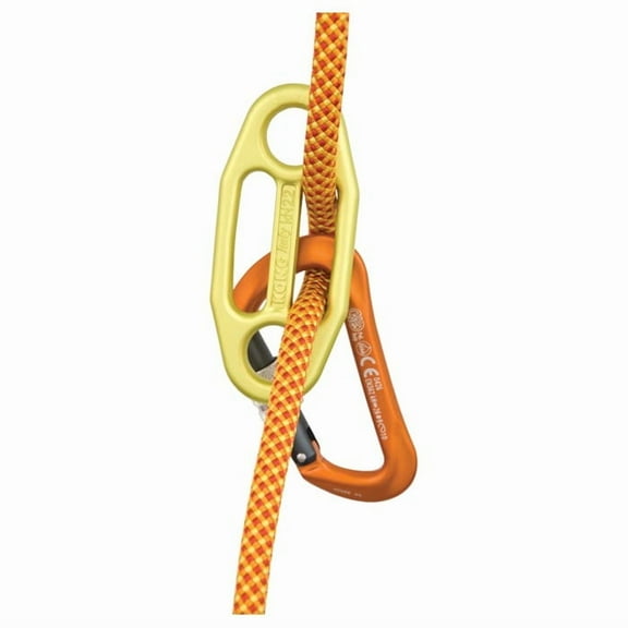 Kong Kong Gigi Gigi Belay Device in Vibrant Yellow - Essential Climbing Gear