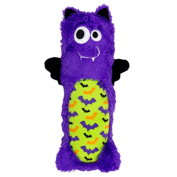 KONG® Halloween Huggz™ Oversized Squeaker Dog Toy, Bat, Purple, Medium