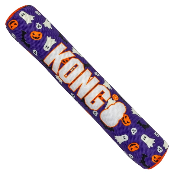 KONG Halloween Signature Stick Dog Toy, Purple, Medium
