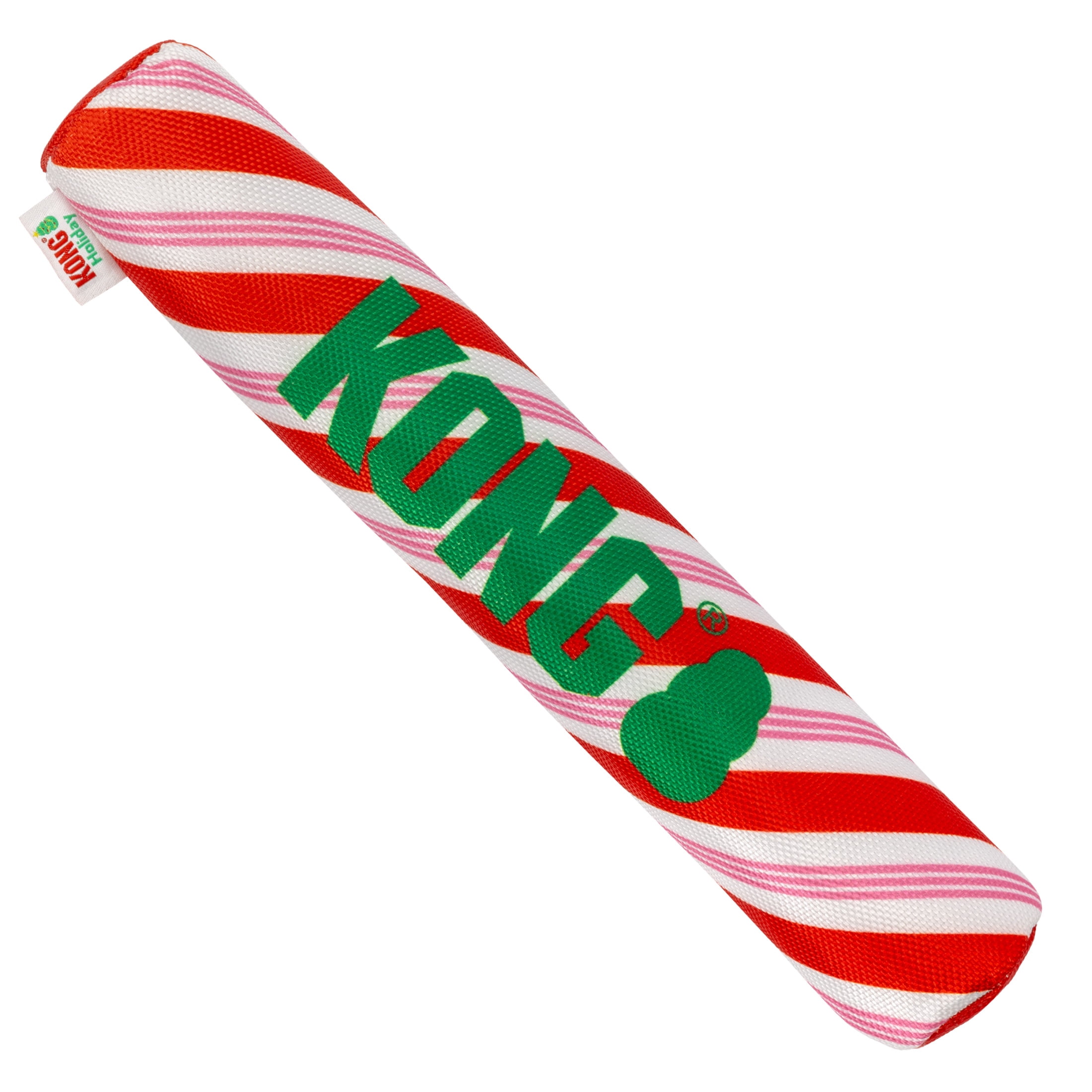 KONG® Holiday Signature Stick Dog Toy, Candy Cane, Medium