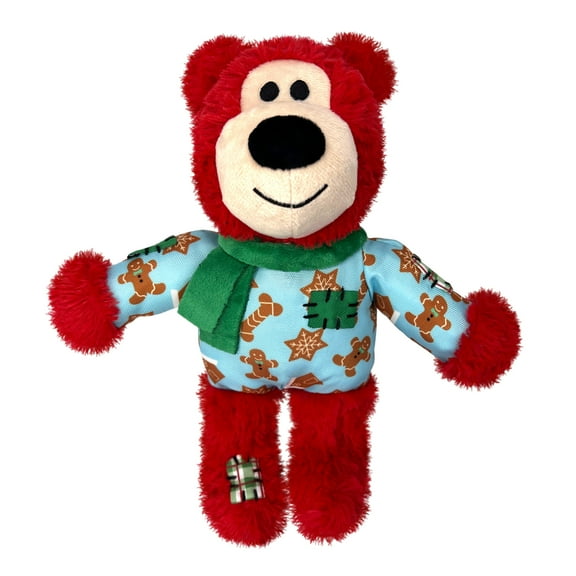 KONG Holiday Wild Knots Bear, Red, Small / Medium