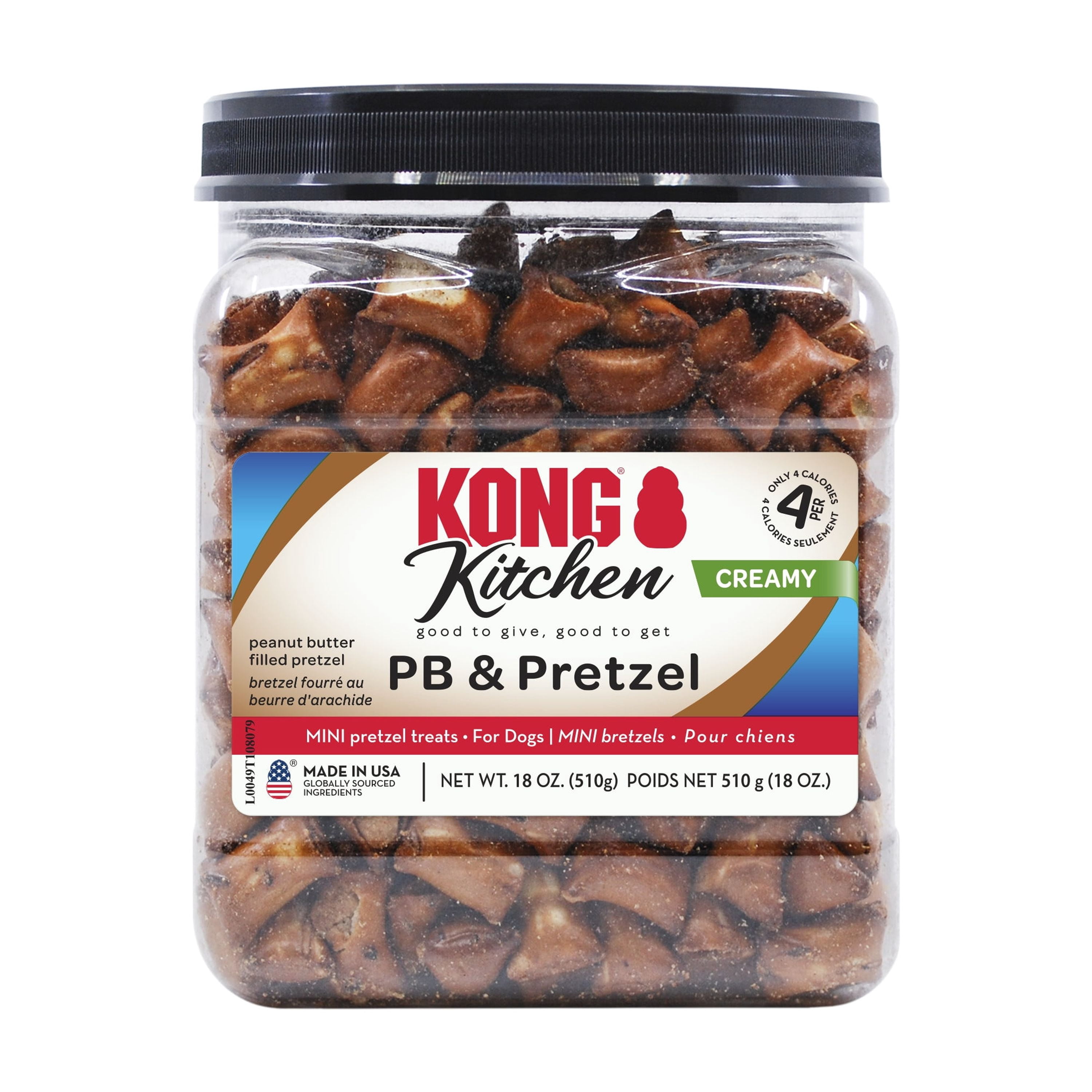 KONG® Kitchen Peanut Butter and Pretzel Dog Treats, 18 Ounces