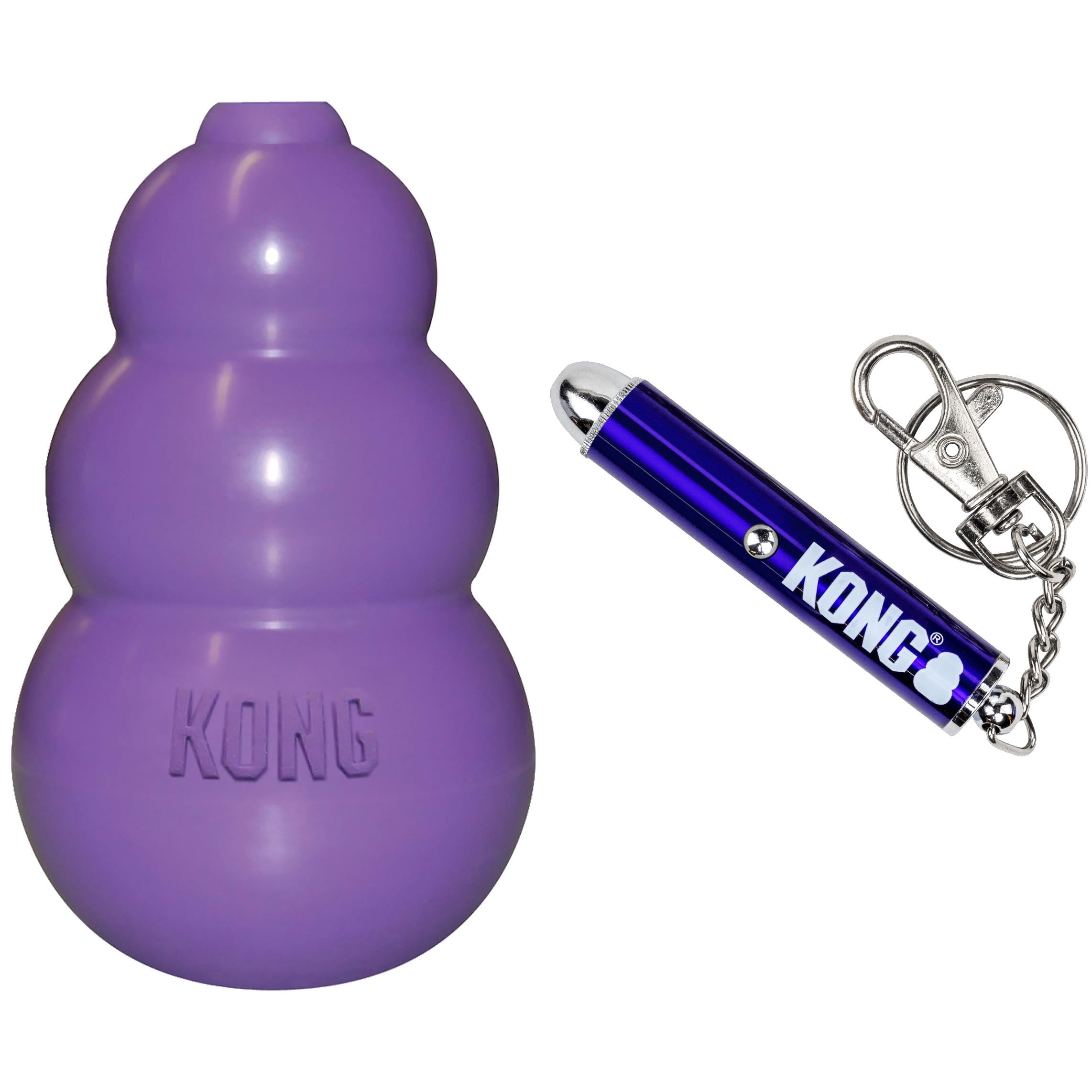 KONG Kitty Treat Dispenser, Catnip Spray, Laser Pointer & Curlz Teaser Wand – Interactive Cat Toys for Indoor Cats
