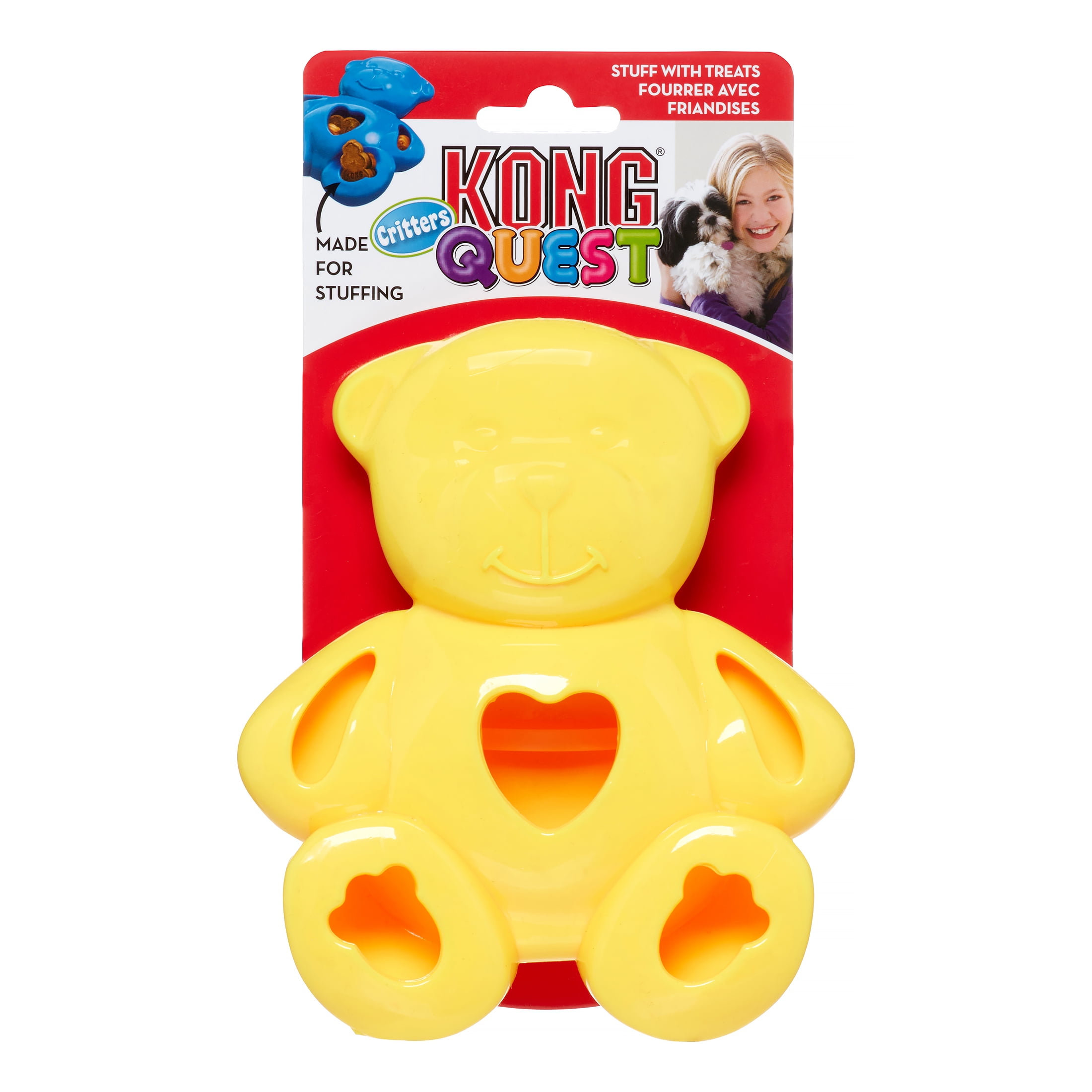 KONG Quest Critter Bear Dog Toy Assorted Large Walmart