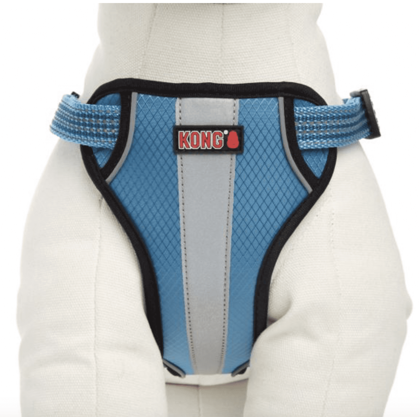 KONG Reflective Padded Chest Plate Dog Harness Blue XL