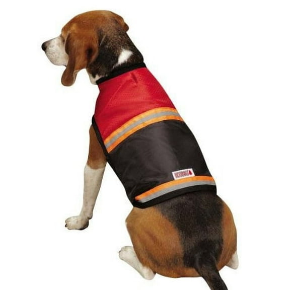 Kong Reflective Safety Dog Vest, Size Small/Medium, Red- 11" Length