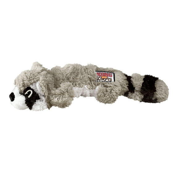 KONG Scrunch Knots Stuffing Free Dog Toy, Racoon, Medium/Large