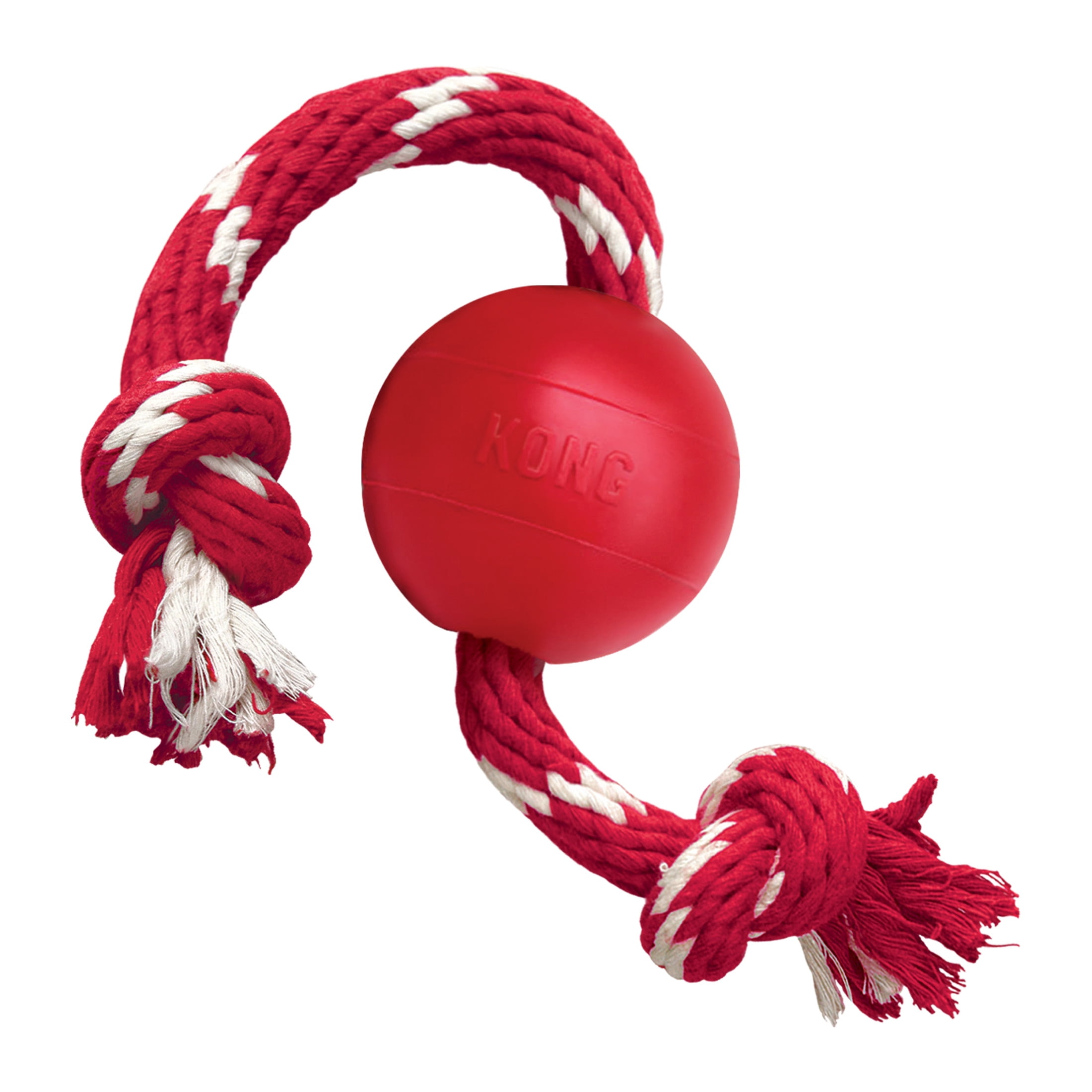 KONG® Ball with Rope Dog Toy, Small, for Dogs Up to 20 lbs