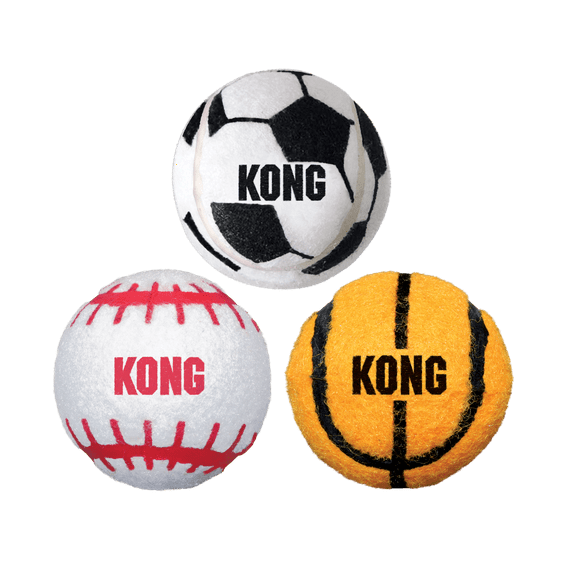 KONG Sport Balls, Extra Thick Dog Toys, 3 Count