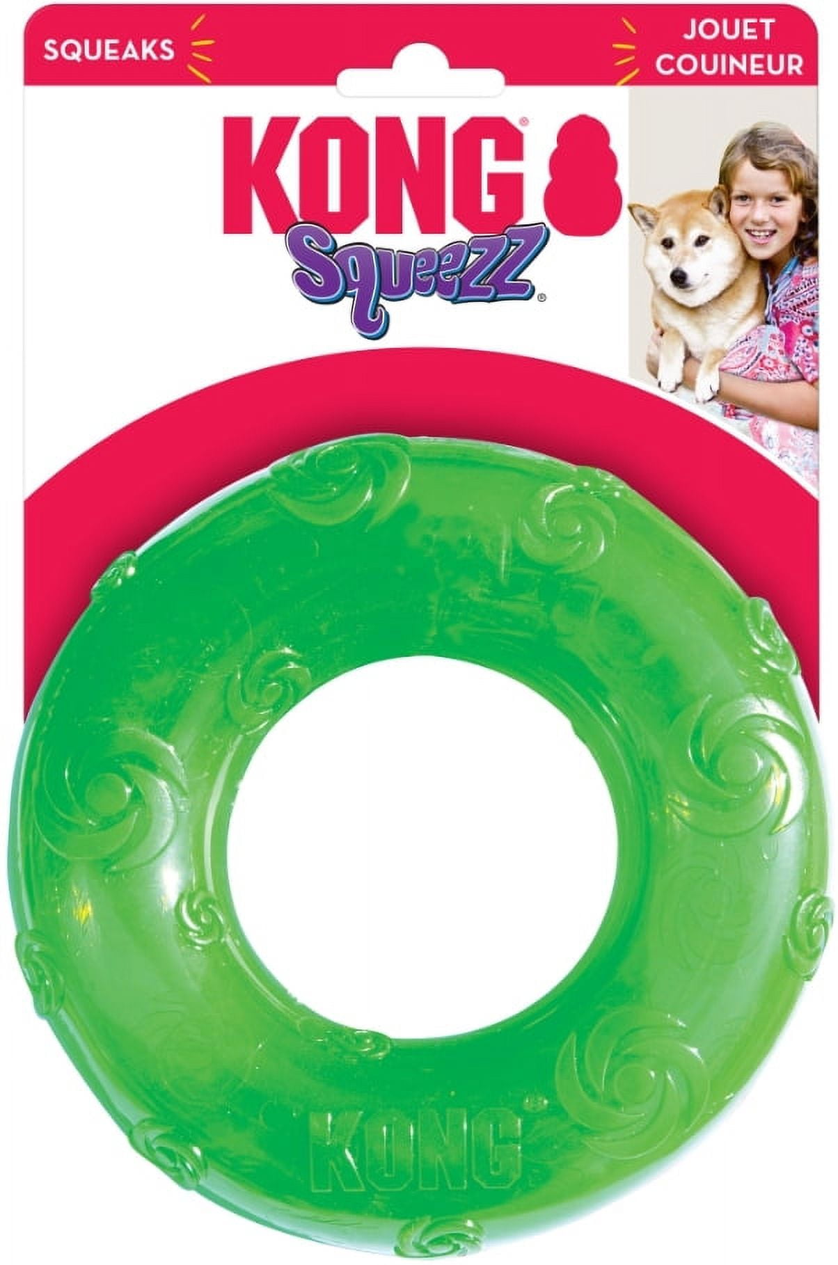 Durable Safe Large Rubber Squeaker Dog Toy by KONG Walmart