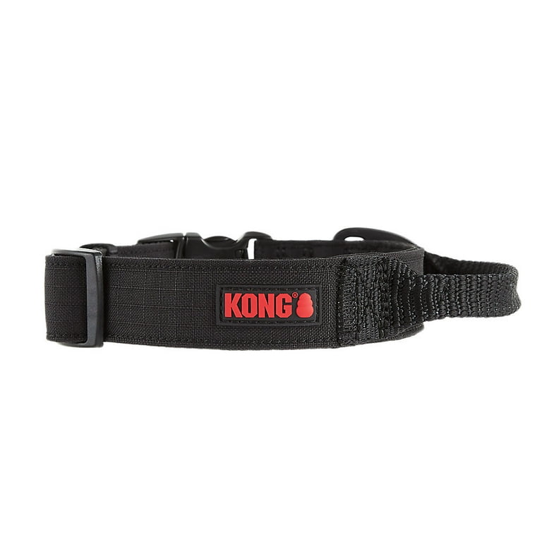 KONG Ultra Durable Padded Comfort Handle Dog Collar Large Black
