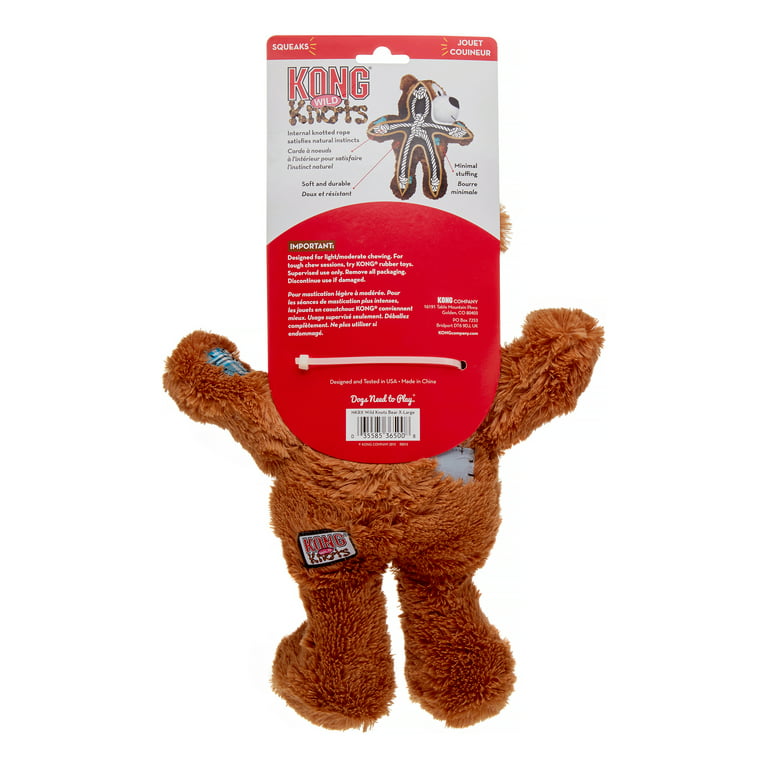 KONG Teddy Bear Dog Toy, X-Small