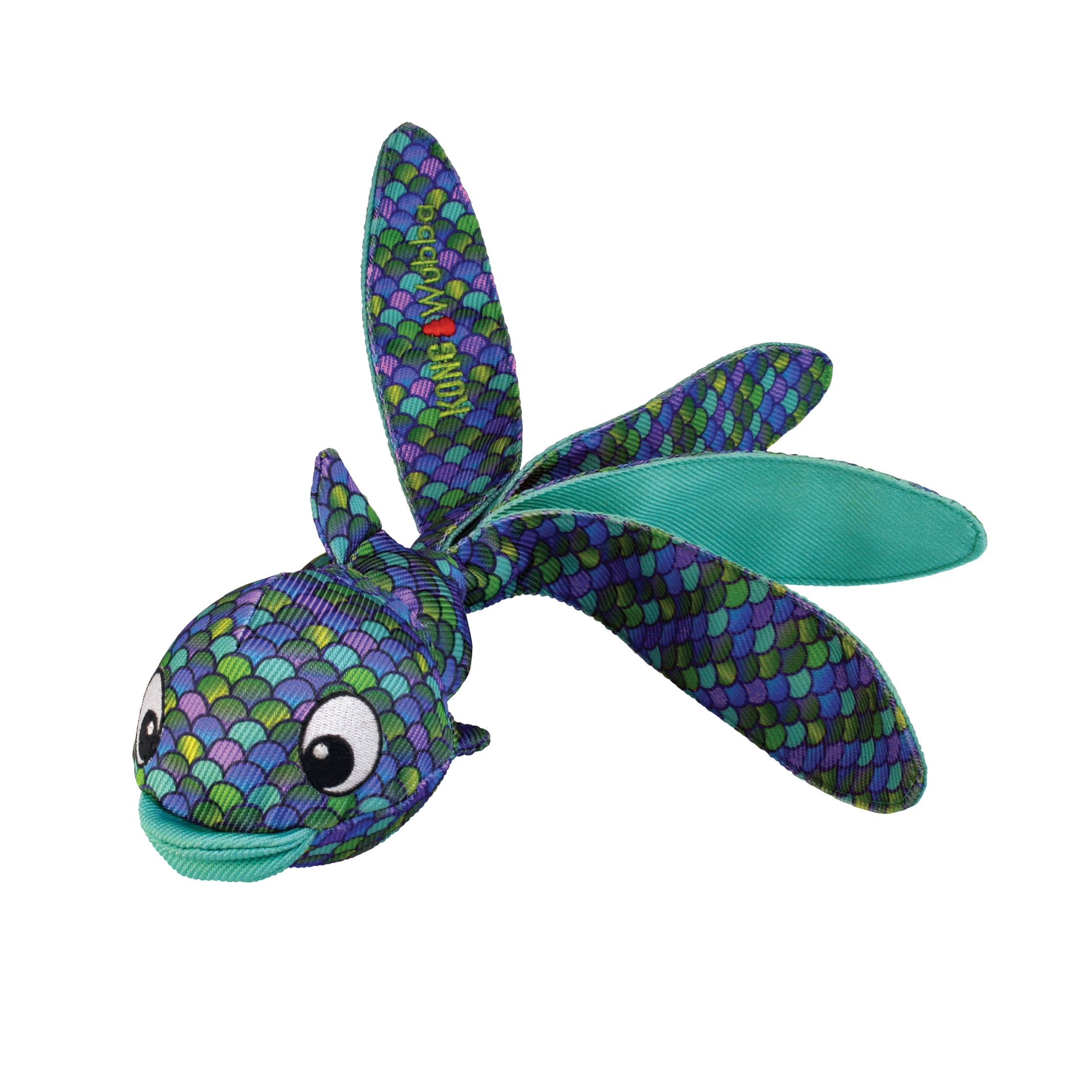 KONG® Wubba® Finz Squeaker Dog Toy, Blue, Large