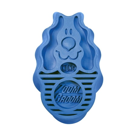 KONG® ZoomGroom® Multi-Use Manual Dog Brush, Boysenberry, Large