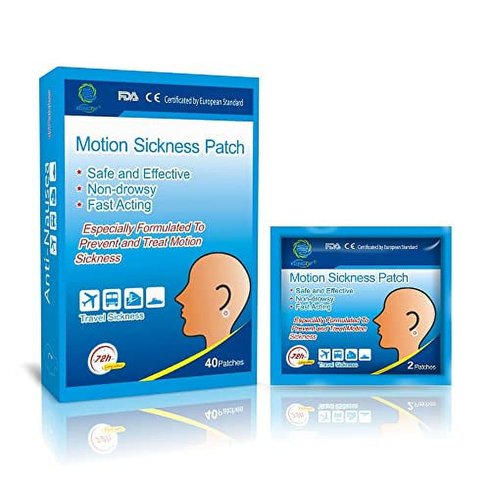 KONGDY 40 Counts Transdermal .. Motion Sickness Patch for .. Cruise/Dizziness/Vertigo Behind Ear