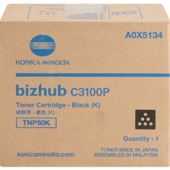 KONICA MINOLTA OEM Toner Cartridge, BLACK, yield 6,000 A0X5134