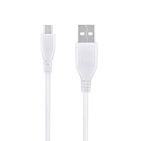 KONKIN BOO Compatible 5ft White Micro USB Data Sync Charging Charger Lead Replacement for Pyle Home PWPBT30 PWPBT30BK PyleHome 5-in-1 Multi-Functional Water Resistant Rocket Torch Bluetooth FM Radio