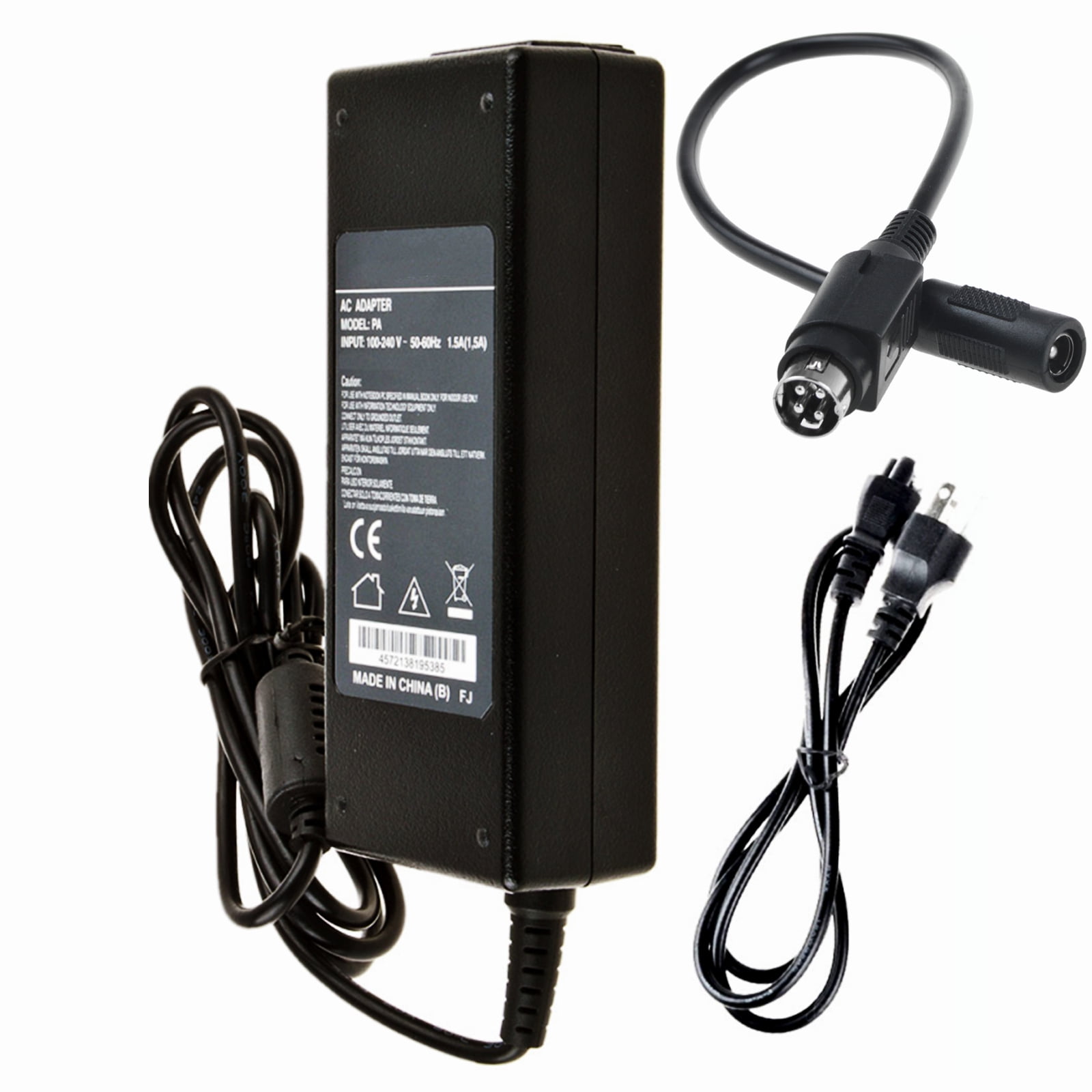 KONKIN BOO Compatible Global 4-Pin DIN AC/DC Adapter Replacement for ...