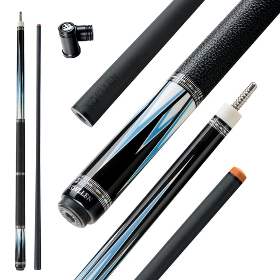 KONLLEN Carbon Fiber Pool Cue Stick 12.5mm Tip Low Deflection Hand-Made Inlay Billiard Cue Ultra-Smooth Professional Feeling Billiard Pool Cue Sticks
