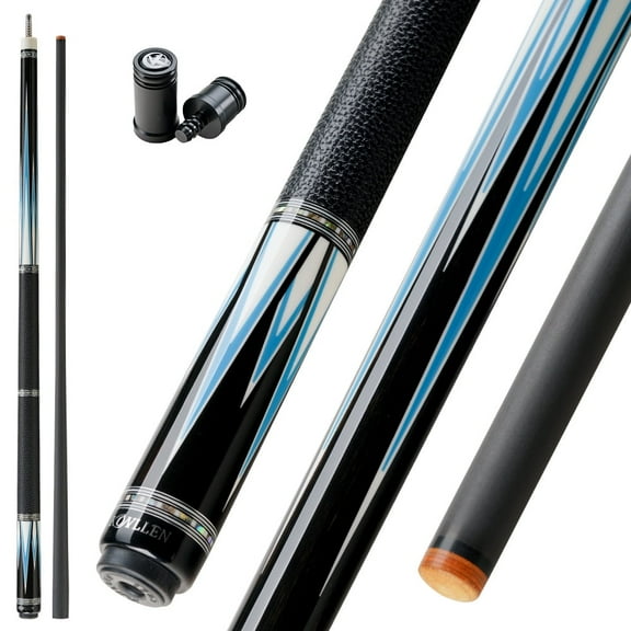 KONLLEN Carbon Fiber Pool Cue Stick 12.5mm Tip Low Deflection Hand-Made Inlay Billiard Cue Ultra-Smooth Professional Feeling Billiard Pool Cue Sticks