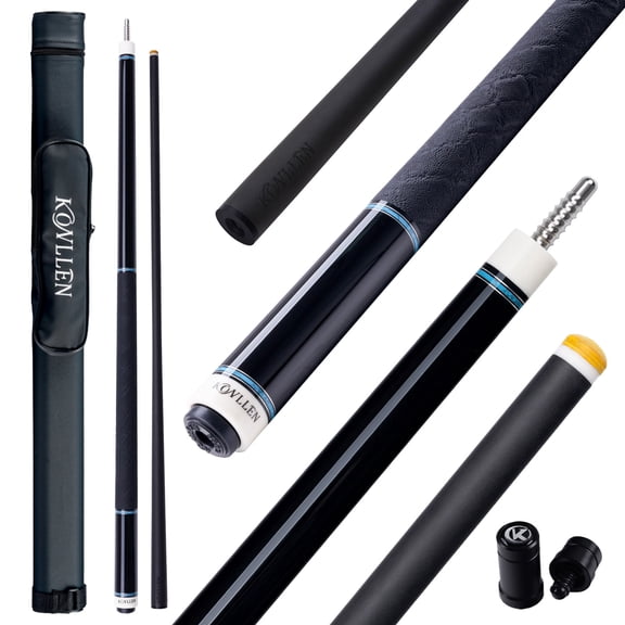 KONLLEN Carbon Fiber Pool Cue Stick with 11.8mm white Low Deflection Hand-Made Inlay Billiard Cue