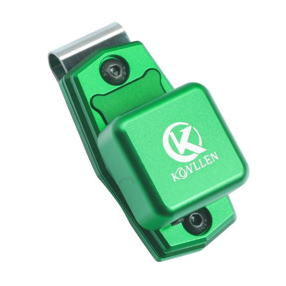 KONLLEN Chalk Holder Magnetic Clip Aluminum Alloy Pool Cue Chalk Holder with Belt Clip Snooker Cue Tool Billiards Accessories