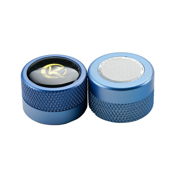 KONLLEN Round Pool Cue Taom Chalk Holder-Portable Metal Cue Chalk Holder Case for Billiard Carom Cue Snooker Sports Accessories