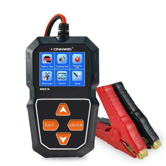 KONNWEI Automobile electric quantity analyzer,Car Battery 6V Battery/ 12V Battery Tester Test 6V Quantity Analyzer Car 6V/12V Test Suitable Various Vehicle OWSOO Analyzer ERYUE KW218