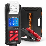 KONNWEI KW720 Car Battery Tester 6V 12V 24V W/Printer Battery Load Tester Automotive 100-2000 CCA for Car Truck MotorcyclePaper Included