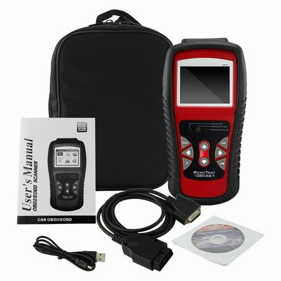 KONNWEI KW830 OBDII OBD2 EOBD Scan Tool Auto Diagnostic Scanner for Reading and Clearing Vehicle Trouble Codes (Red)