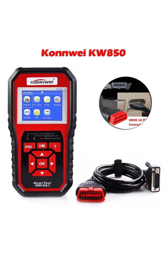 KONNWEI KW850 Full OBD2 Car Scanner Auto Car Diagnostic Tool OBDII Reader Home Decor Christmas Gifts Of The Day