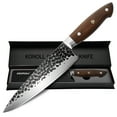 thumbnail image 1 of KONOLL Chef Knife Forged Handmade 8 inch Professional Kitchen Knife, HC Stainless Steel with Full Tang Wood Handle, 1 of 5