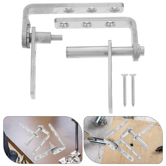 KONTONTY 1 Pair Double Swing Hinges Hidden Door Pivot Hinges Self-Closing Feature For Double Swinging Doors Stainless Steel For Household
