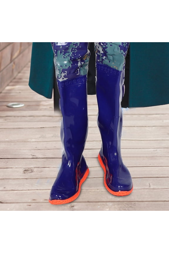 1 Pair Hip Boots High Waterproof Waders PVC Wading Boots Breathable Lightweight High Knee Length Water Pants Size 44