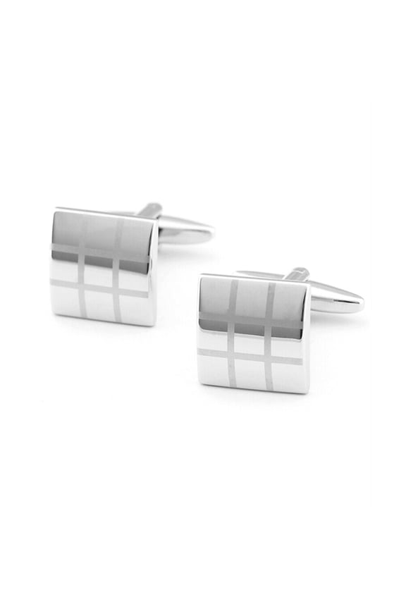 1 Pair Mens Cuff Links Shirt Cuffs Simple Fashionable Copper Alloy Plating Material For Men